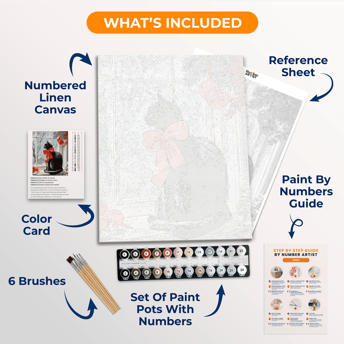Lively Present - Number Artist Paint by Numbers Kits