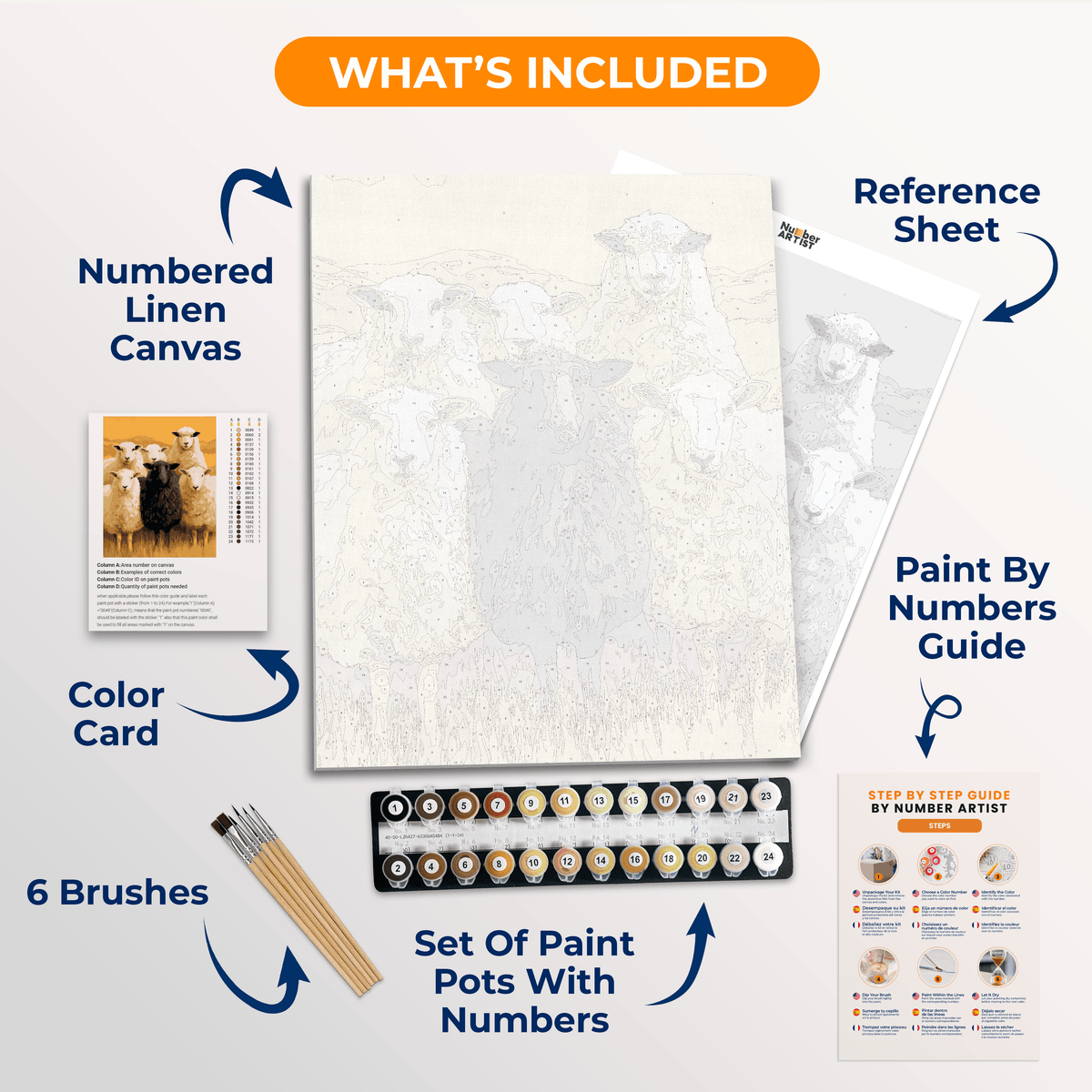 Flock Portrait - Number Artist Paint by Numbers Kits