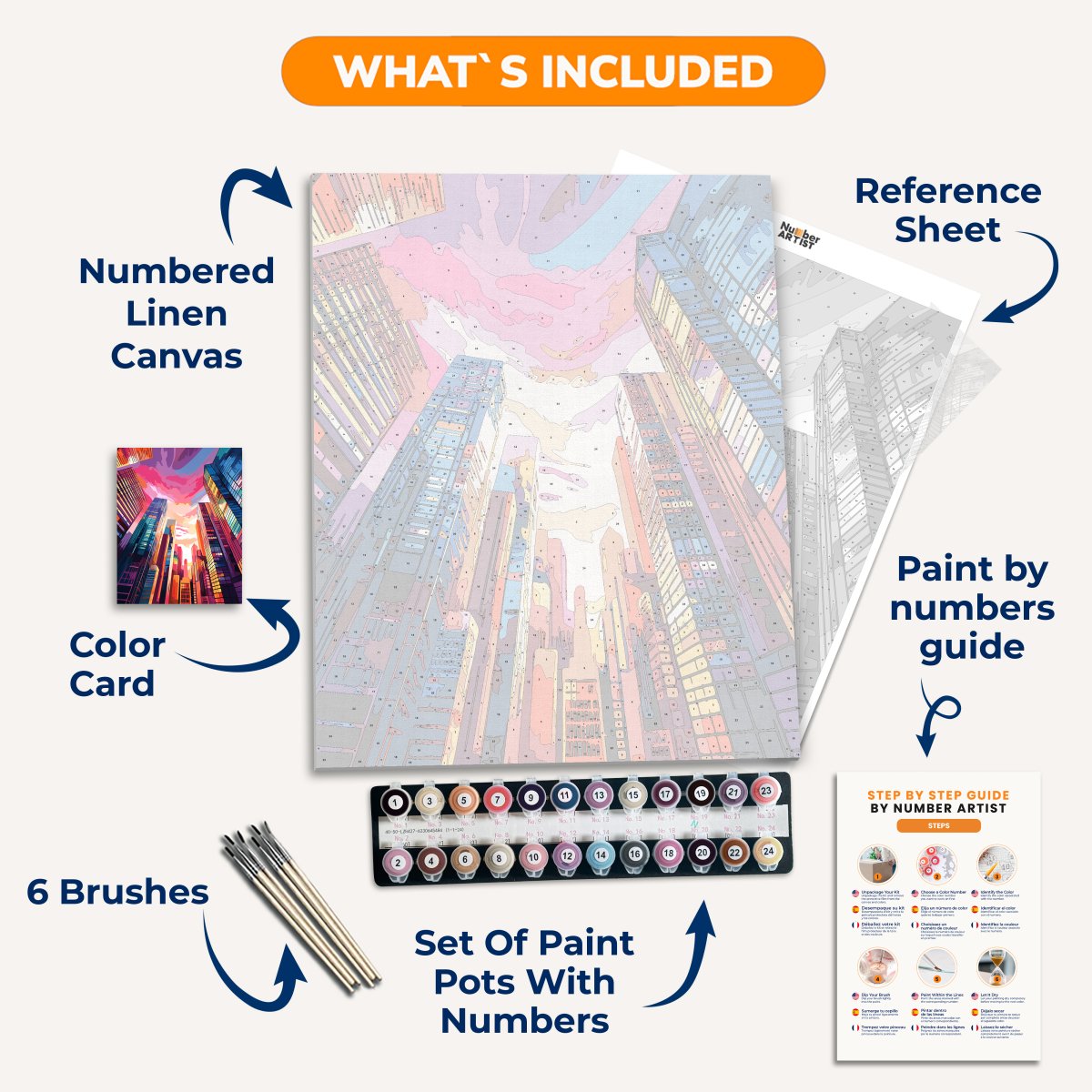 Skyscraper Society - Number Artist Paint By Numbers Kits