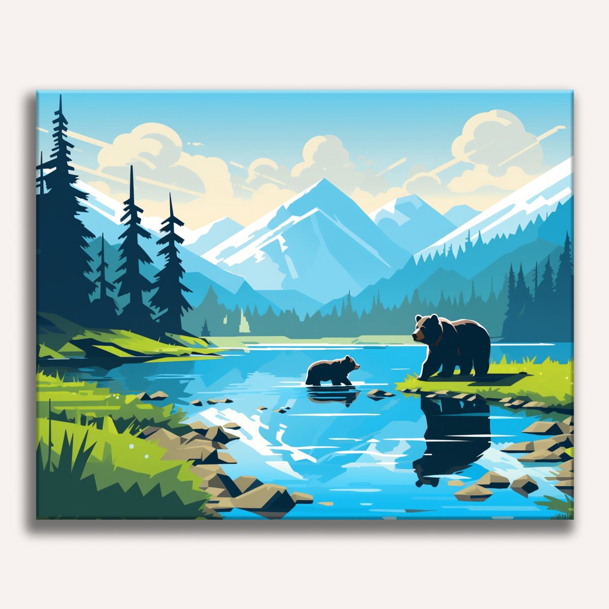 Emerald Lake - Number Artist Paint By Numbers Kits