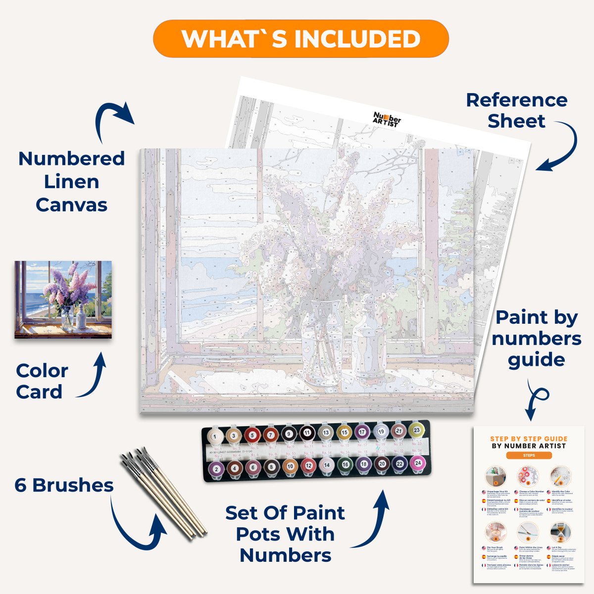 Vivid Flora's Embrace - Number Artist Paint By Numbers Kits