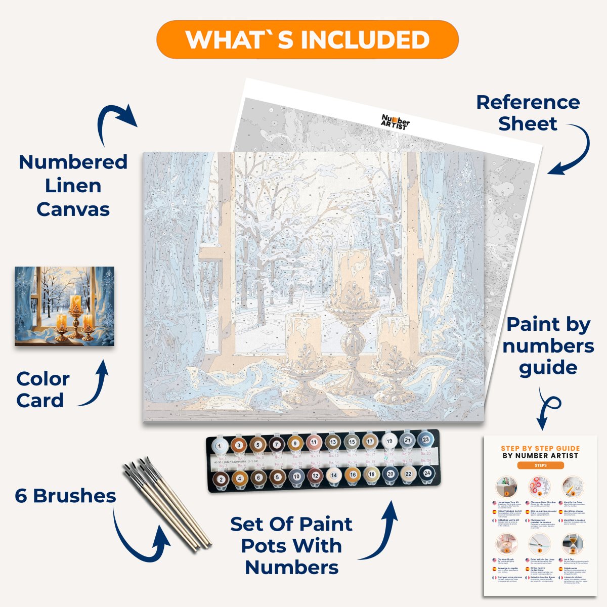 Winter's Warmth - Number Artist Paint By Numbers Kits