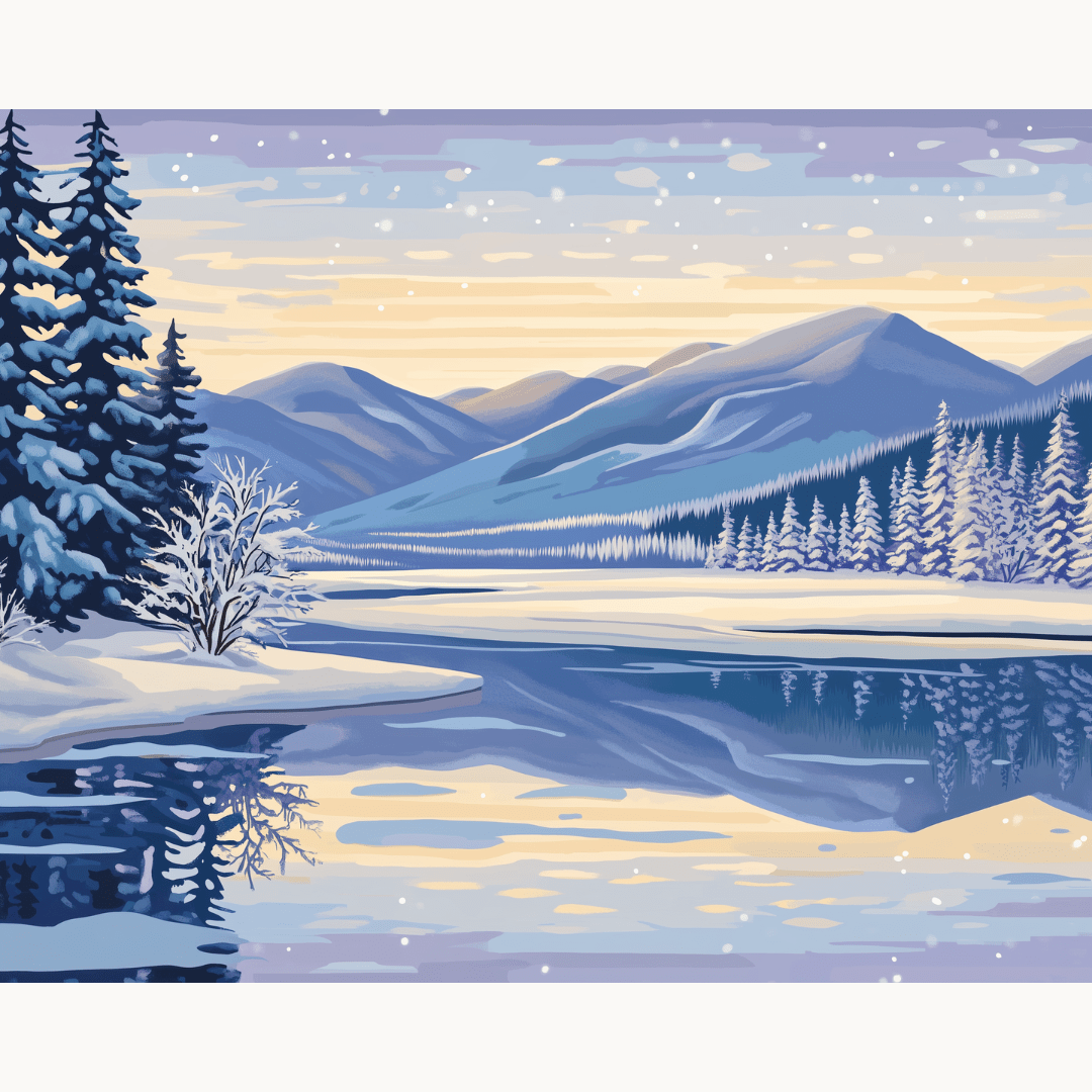 Winter Reflection - Number Artist Paint By Numbers Kits