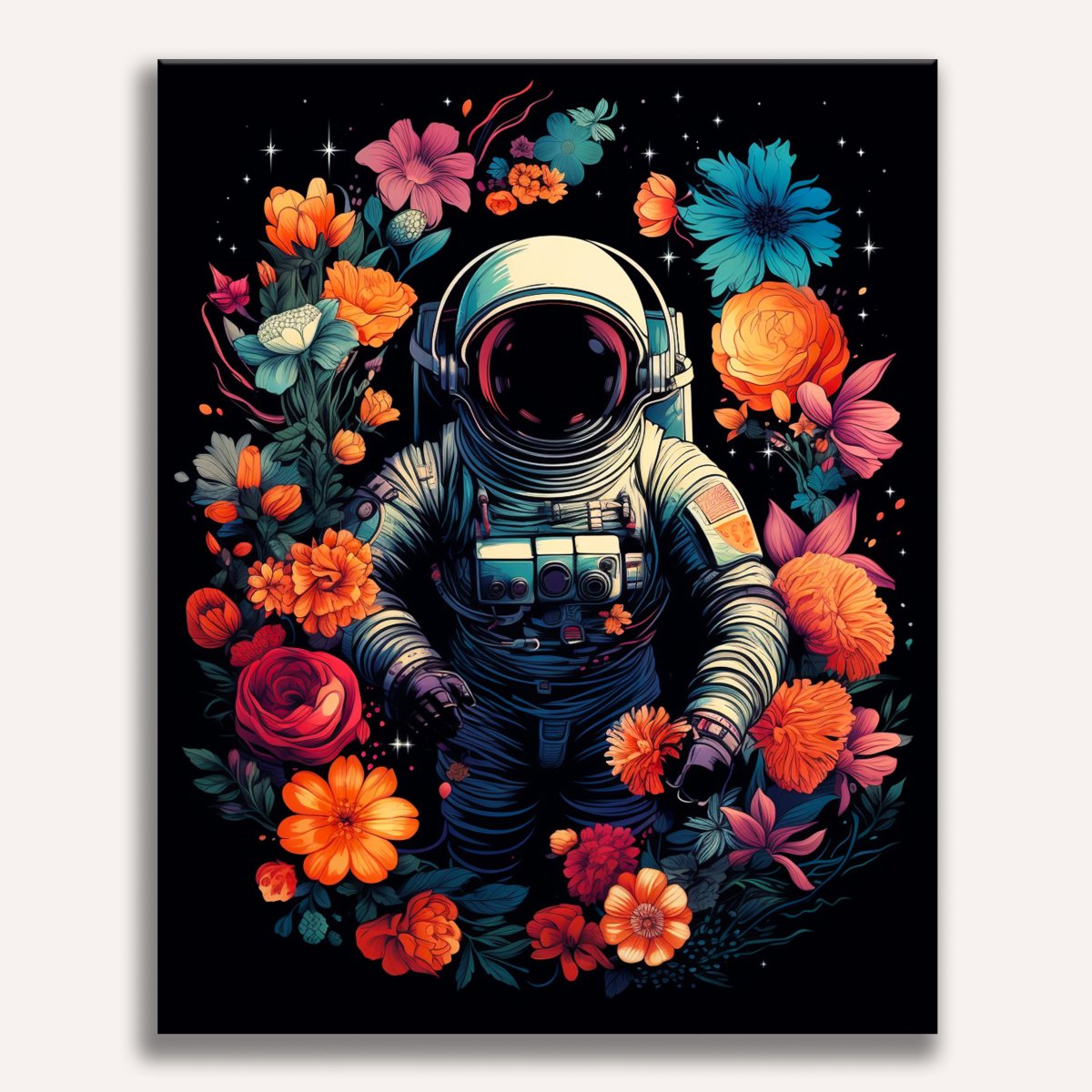 This is a poster featuring an astronaut as the main focus.