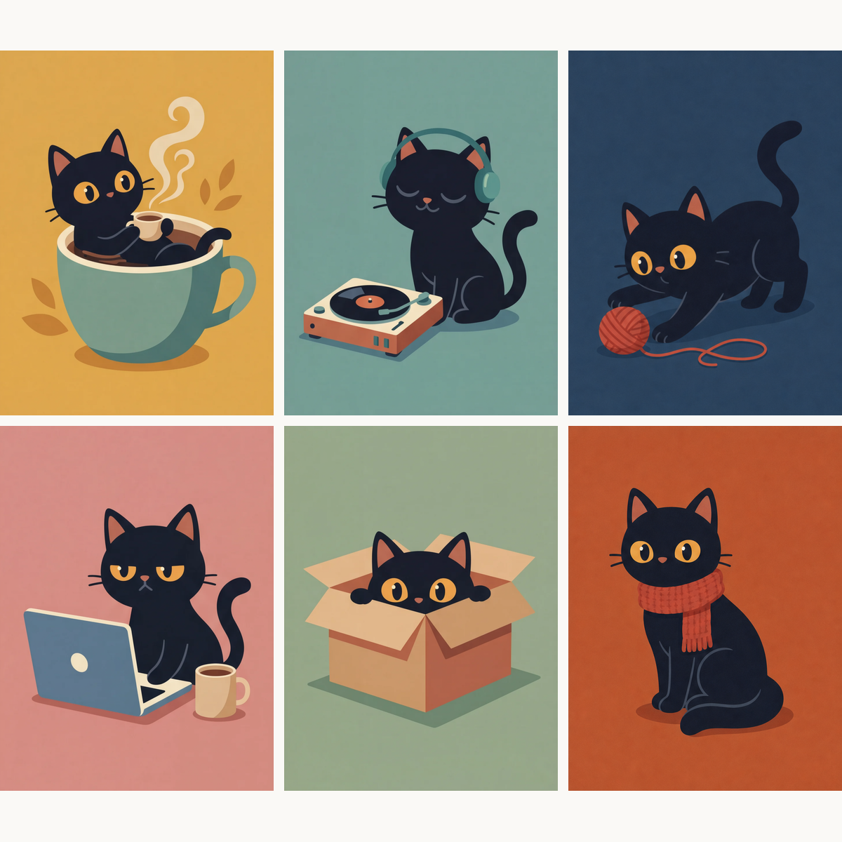 Black Cat Diaries - Number Artist Paint by Numbers Kits