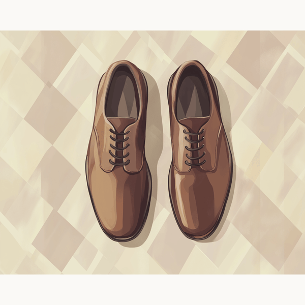 Classy Leather Shoes Paint by Numbers Kit by Number Artist