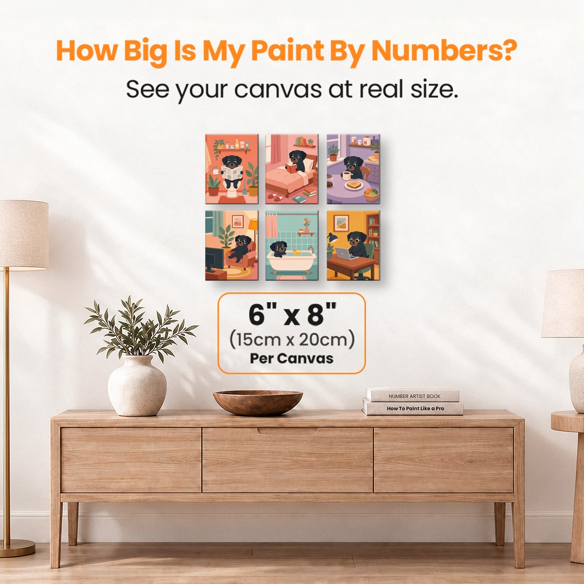 Puppy Routine - Number Artist Paint by Numbers Kits