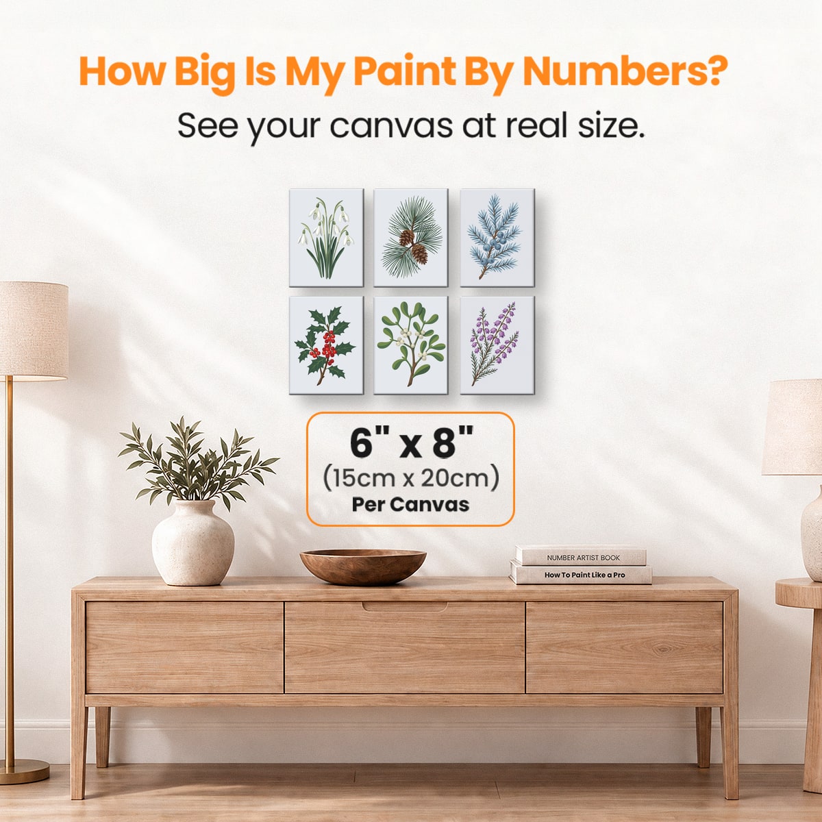 Winter Greens - Number Artist Paint by Numbers Kits