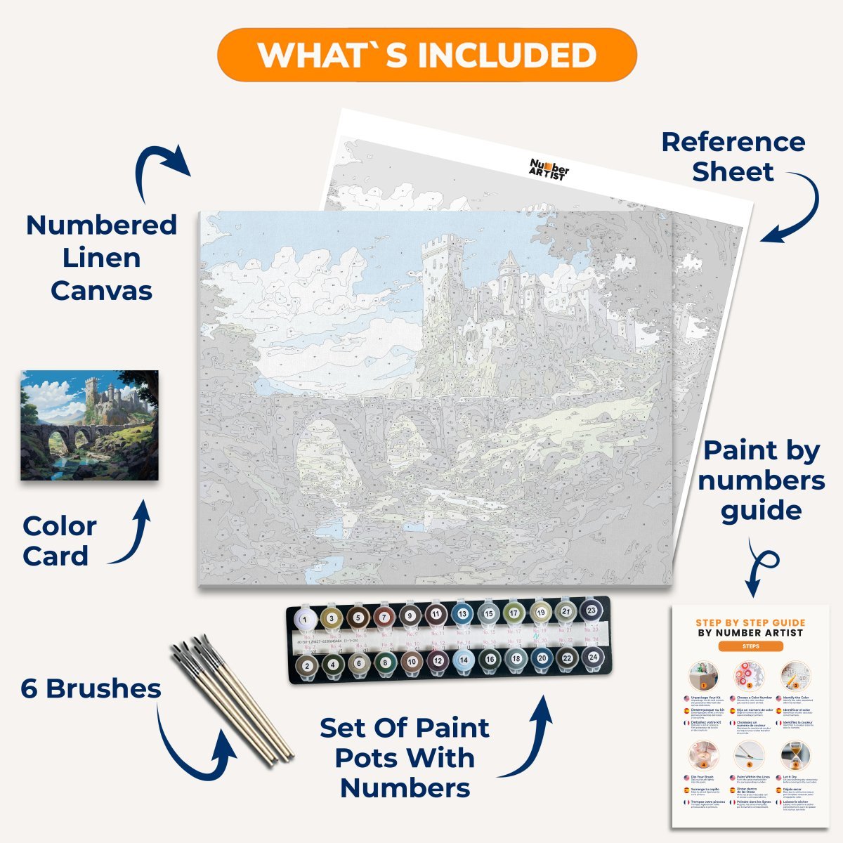 Abandoned Castle - Number Artist Diamond Painting Kits