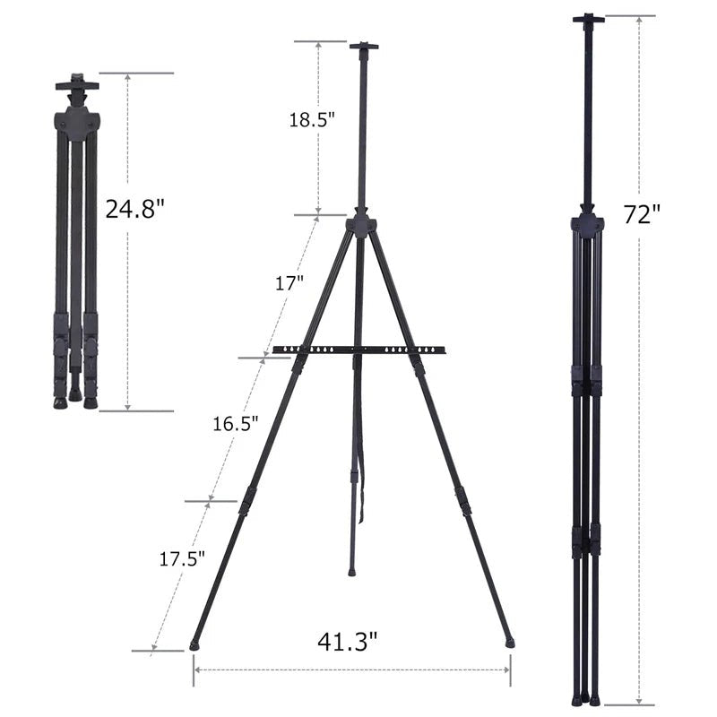 Adjustable Artist Easel - Number Artist Paint By Numbers Kits