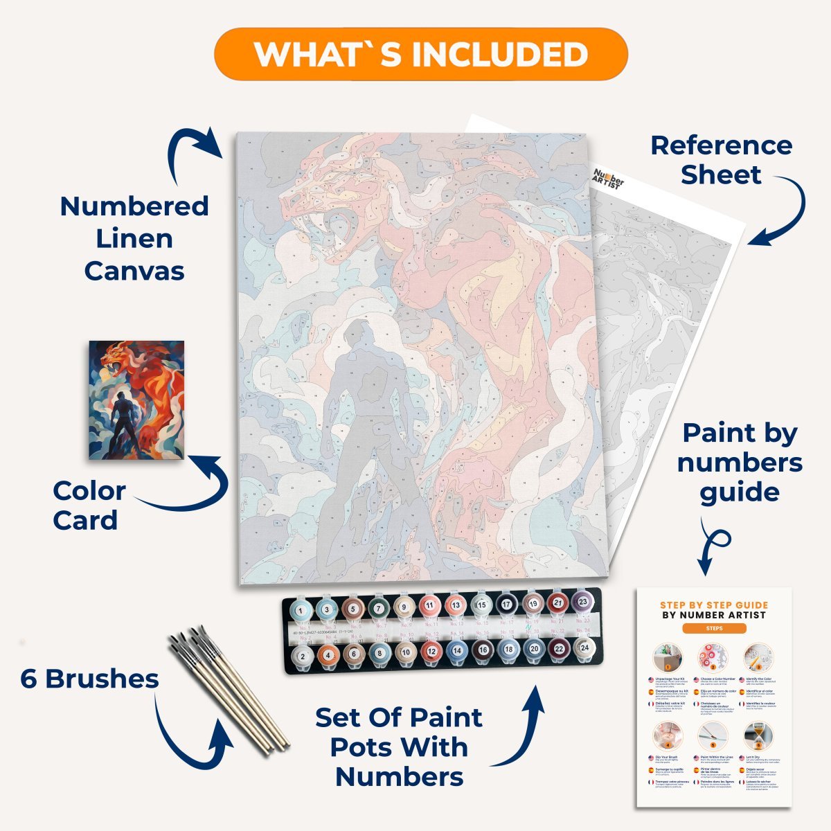 Against a Beast - Number Artist Diamond Painting Kits