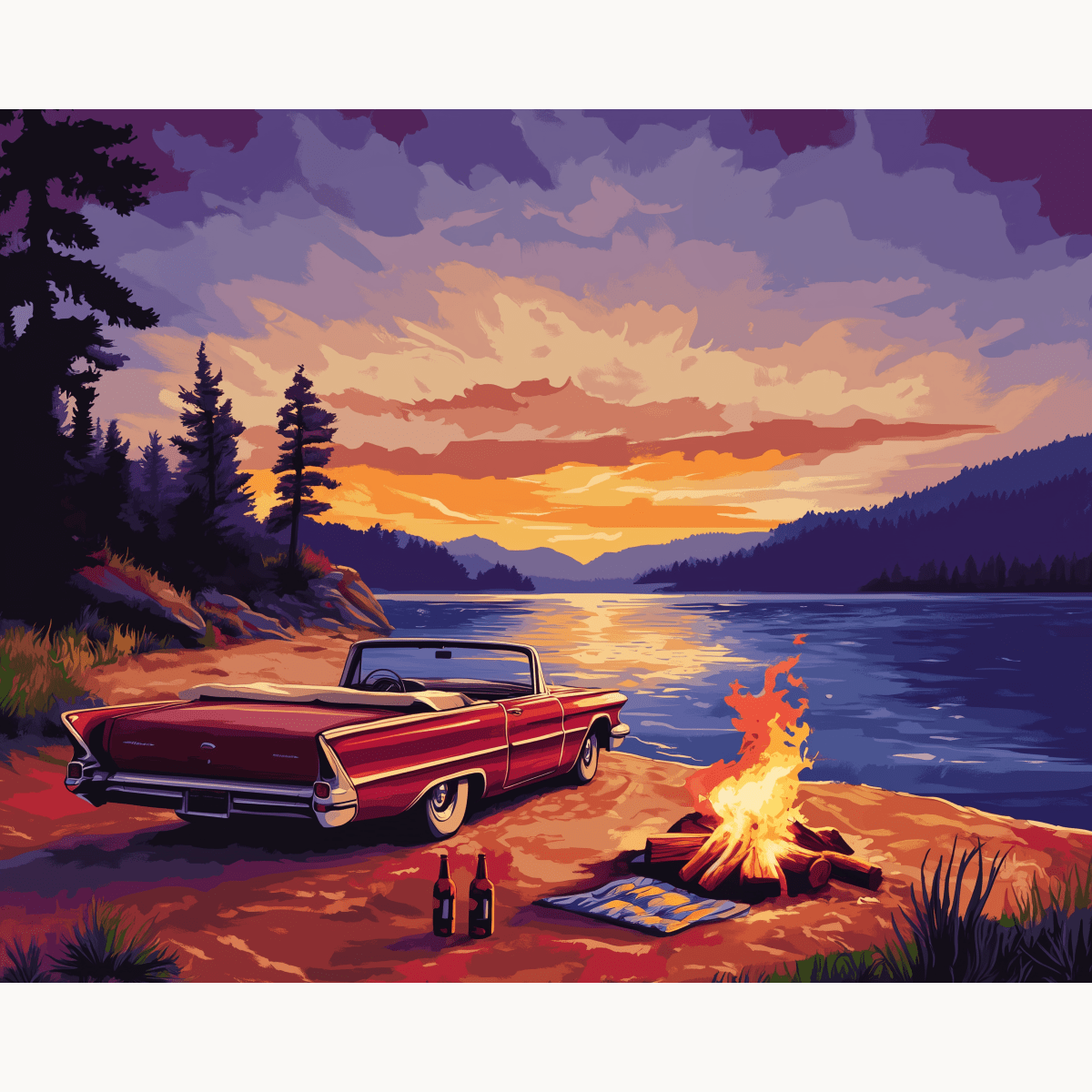 All Summer Long - Number Artist Paint by Numbers Kits