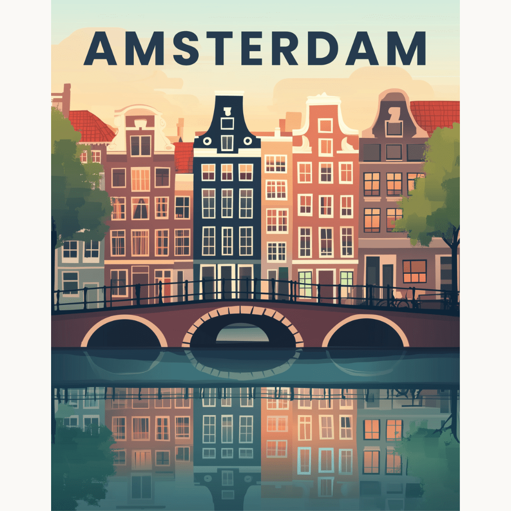 Amsterdam - Number Artist Diamond Painting Kits