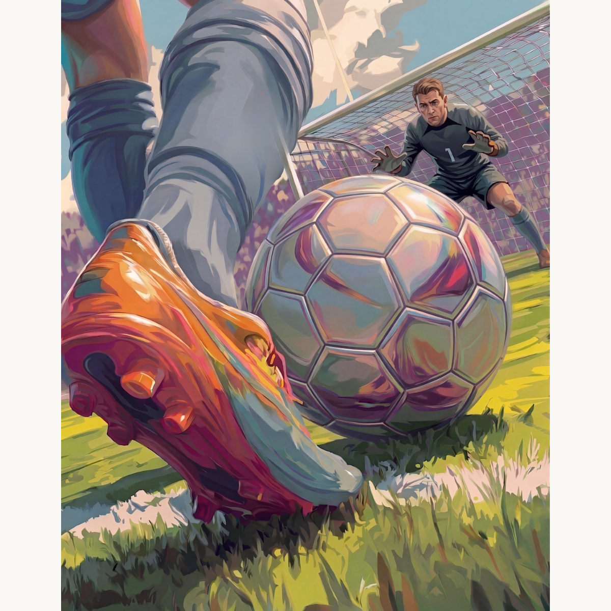 Approaching The Goal - Number Artist Paint by Numbers Kits