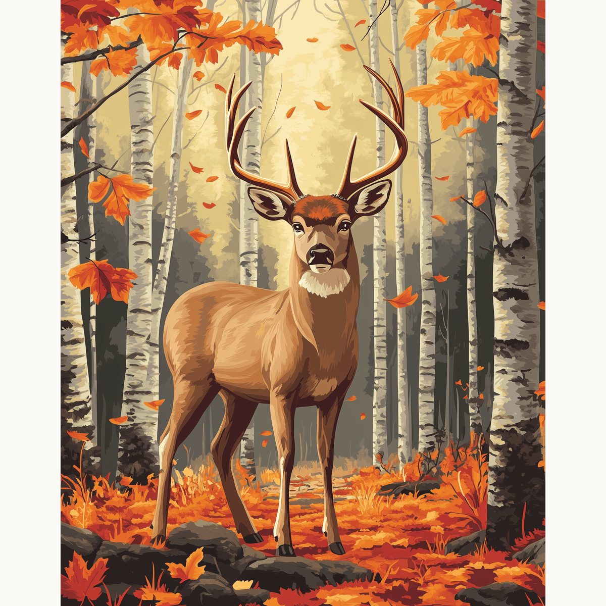 Autumn Deer - Number Artist Paint by Numbers Kits