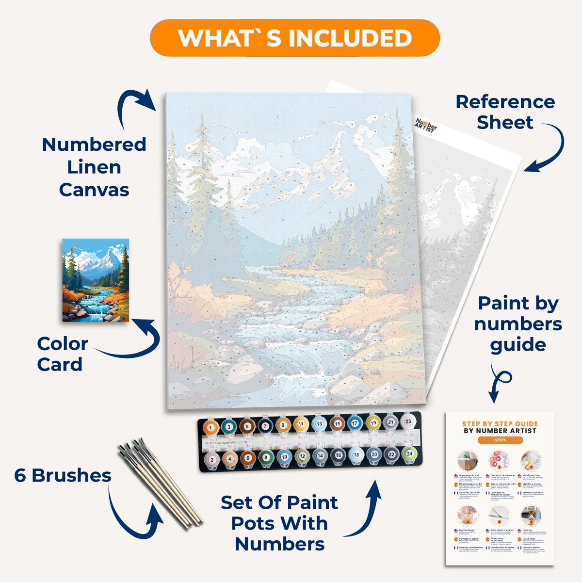 Autumn Whisper River - Number Artist Paint By Numbers Kits