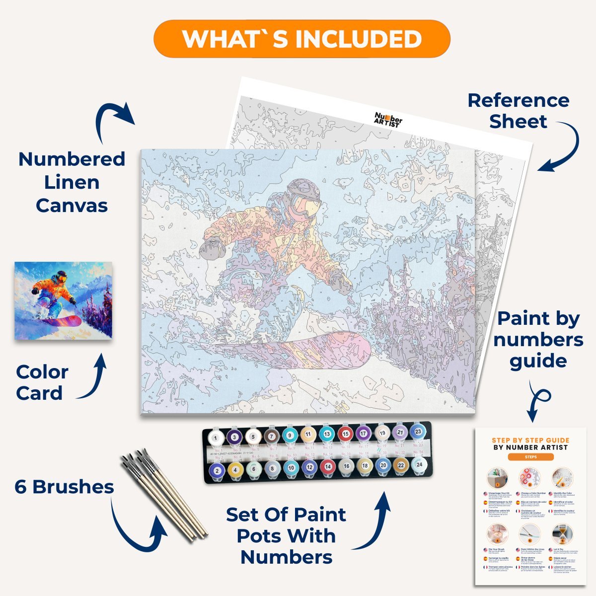 Avalanche Thrill - Number Artist Diamond Painting Kits