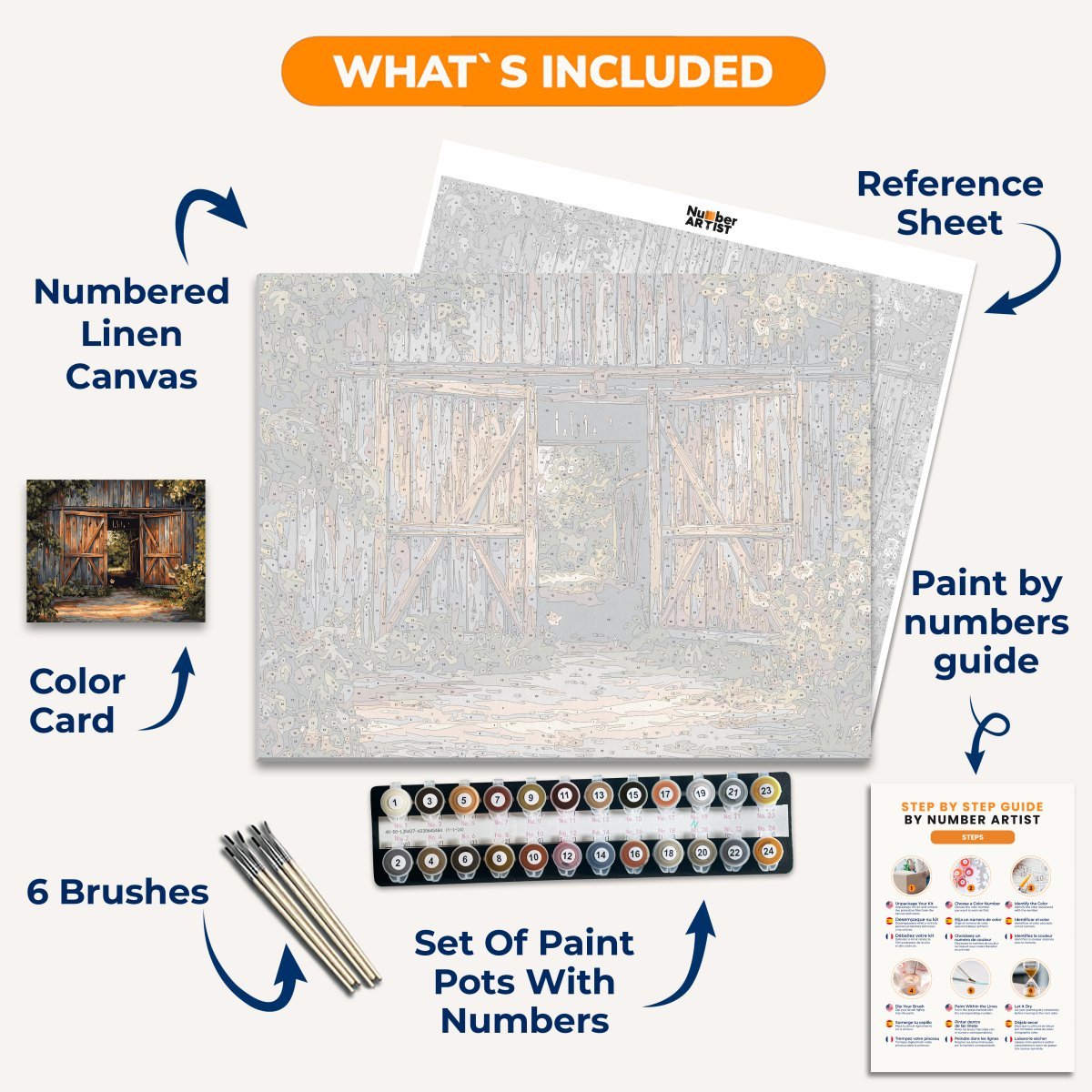 Barn's Enterance - Number Artist Diamond Painting Kits