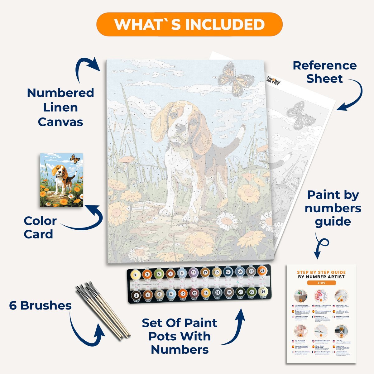 Beagles Buddy - Number Artist Diamond Painting Kits