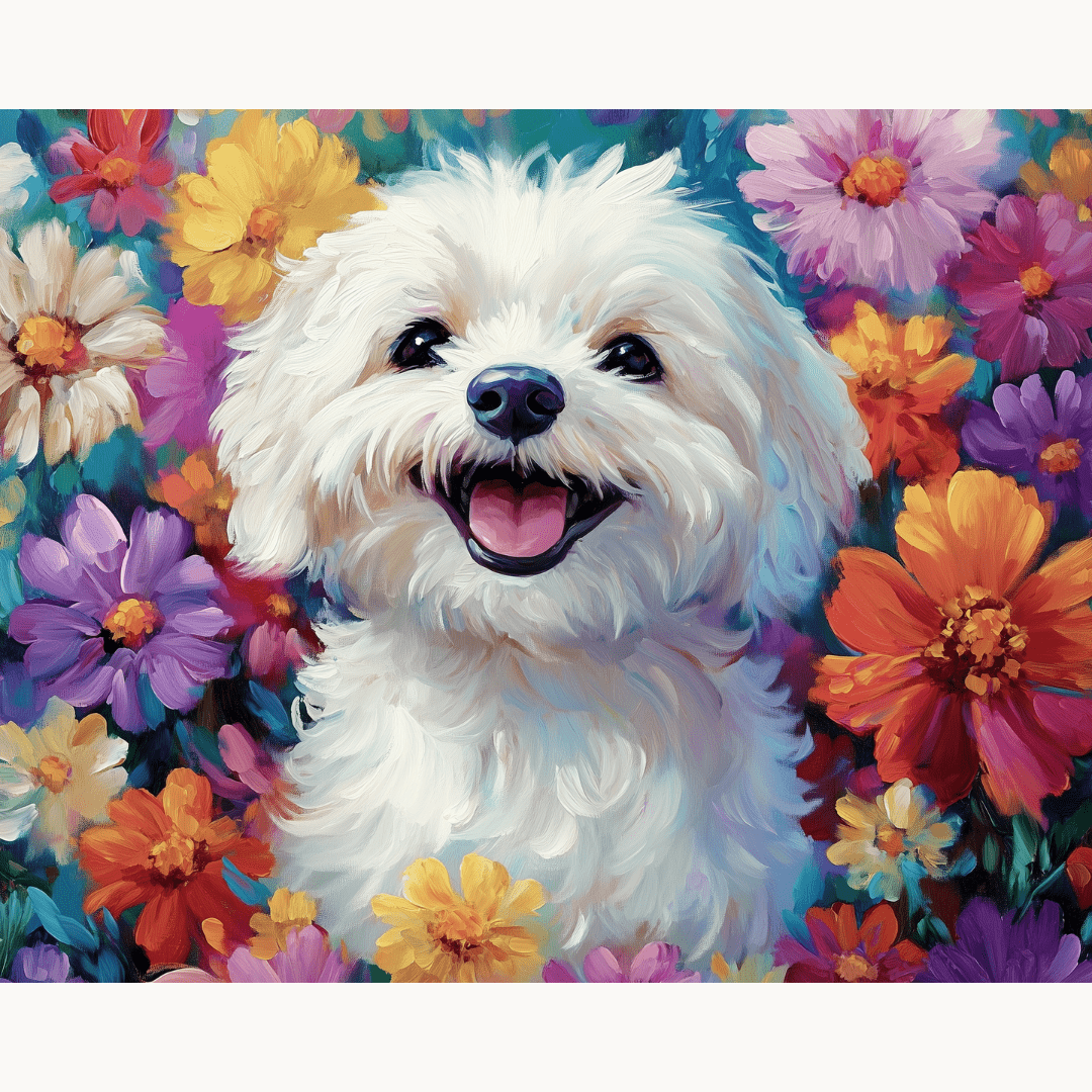 Bichon Frise - Number Artist Diamond Painting Kits