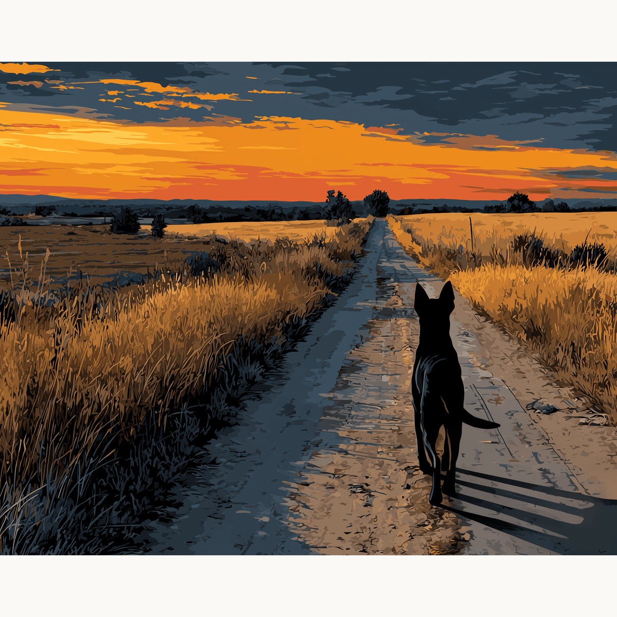 Black Dog - Number Artist Paint by Numbers Kits