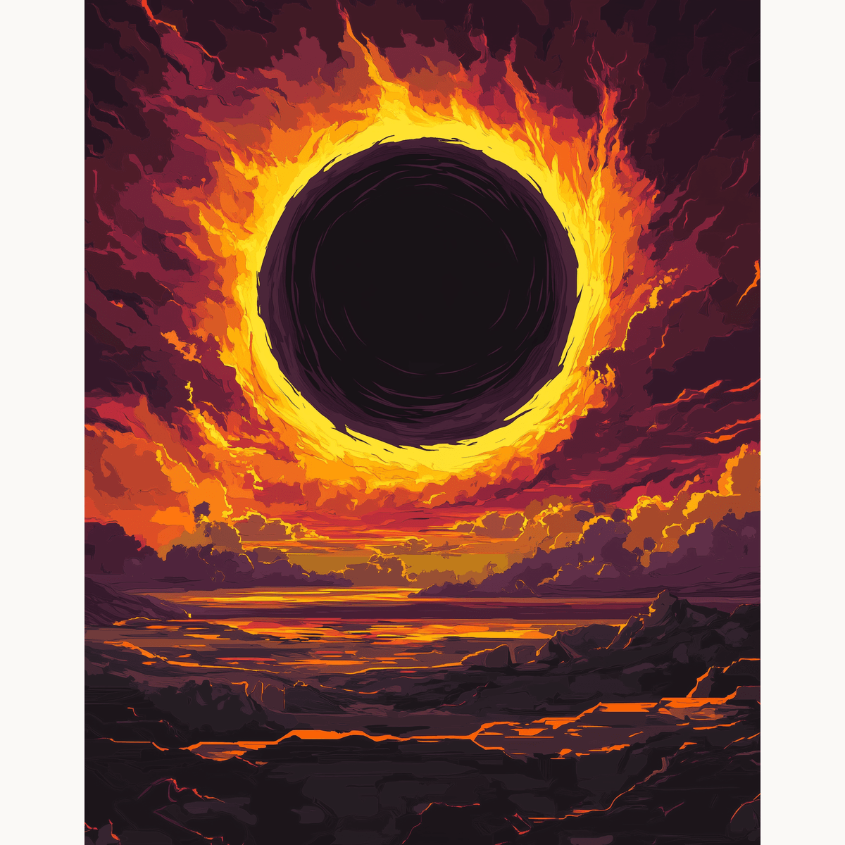 Black Hole Sun - Number Artist Paint by Numbers Kits