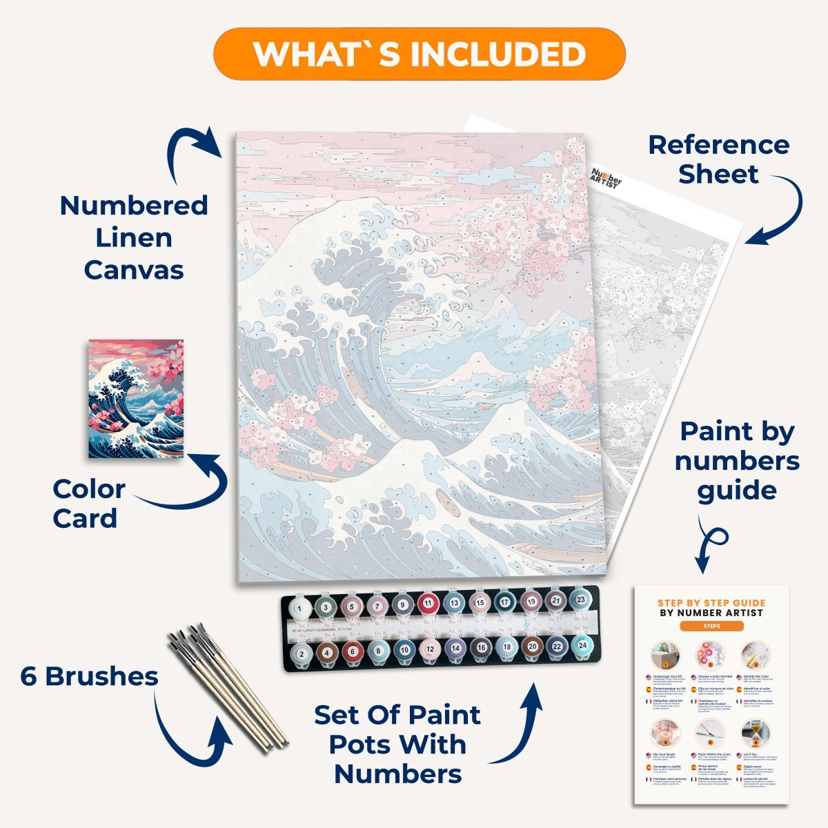 Blossom Tide - Number Artist Diamond Painting Kits