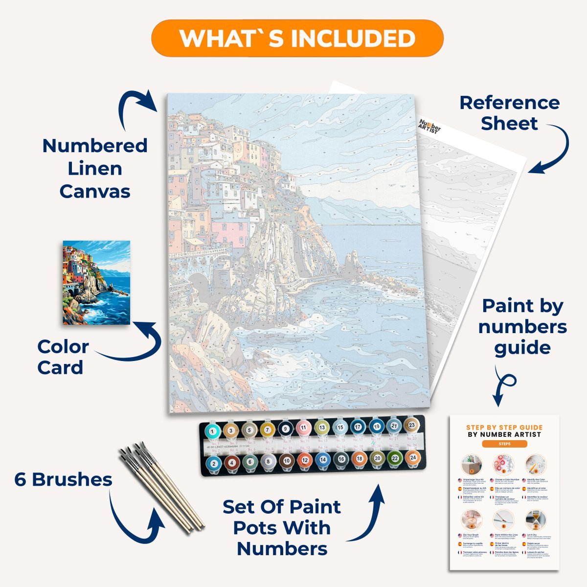 Blue Harbor Serenity - Number Artist Diamond Painting Kits