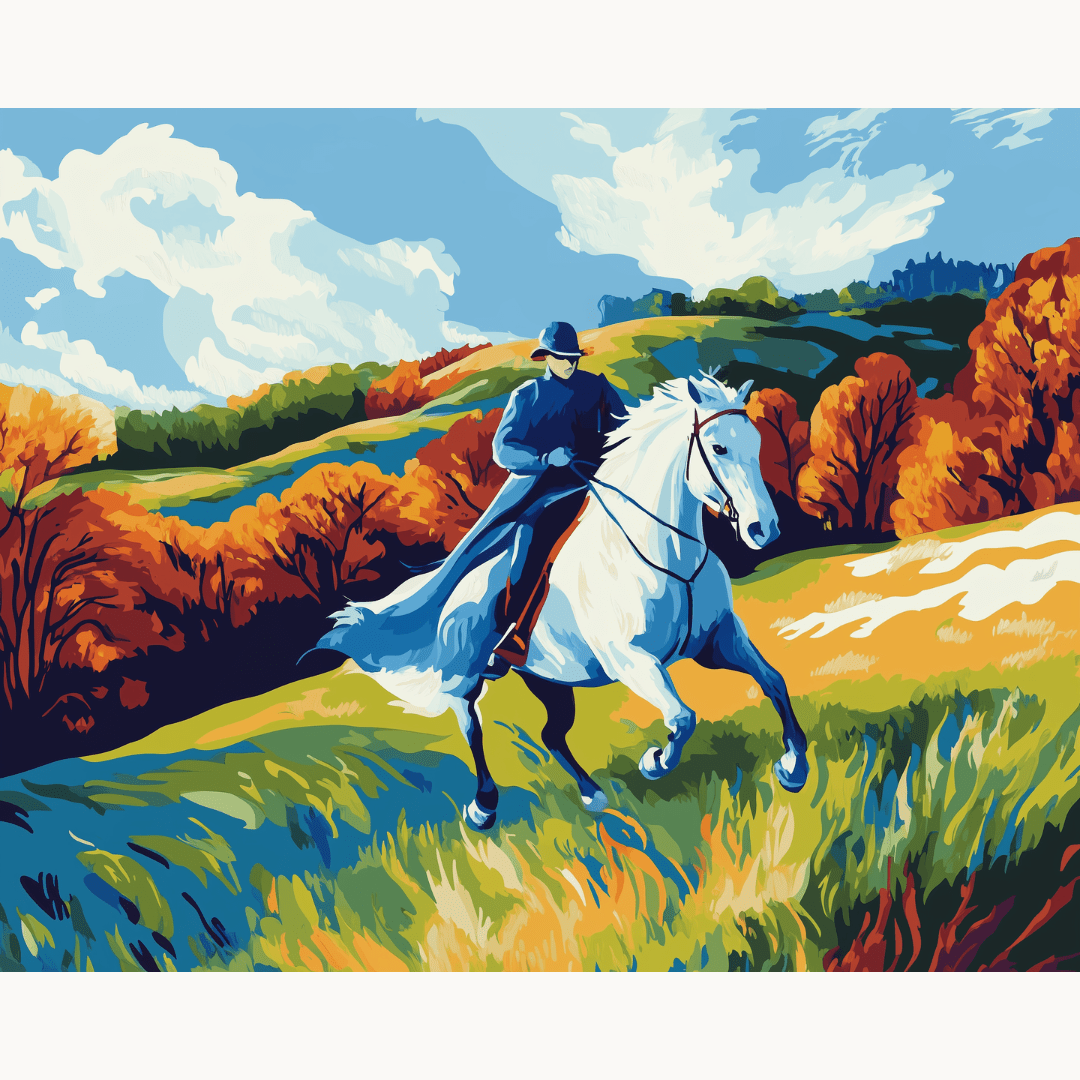 Blue Horseman - Number Artist Paint By Numbers Kits