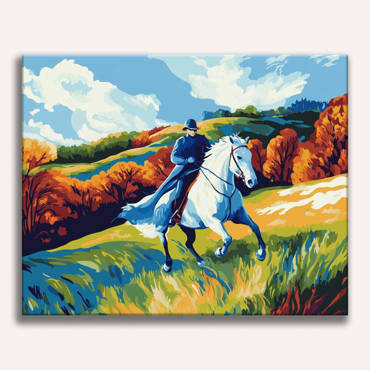 Blue Horseman - Number Artist Paint By Numbers Kits