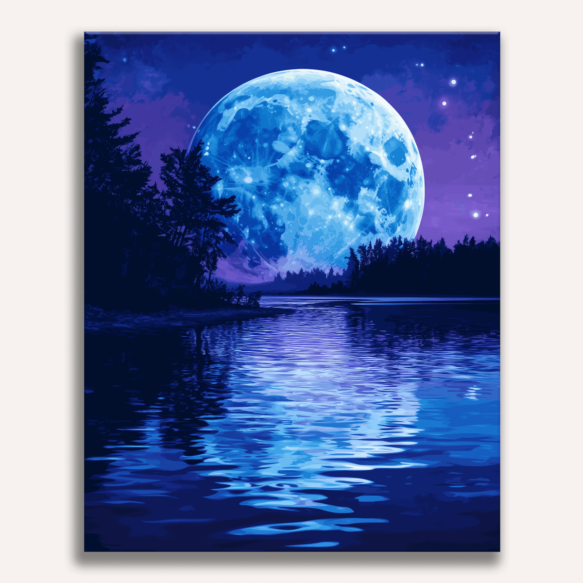 Blue Moon - Number Artist Paint by Numbers Kits