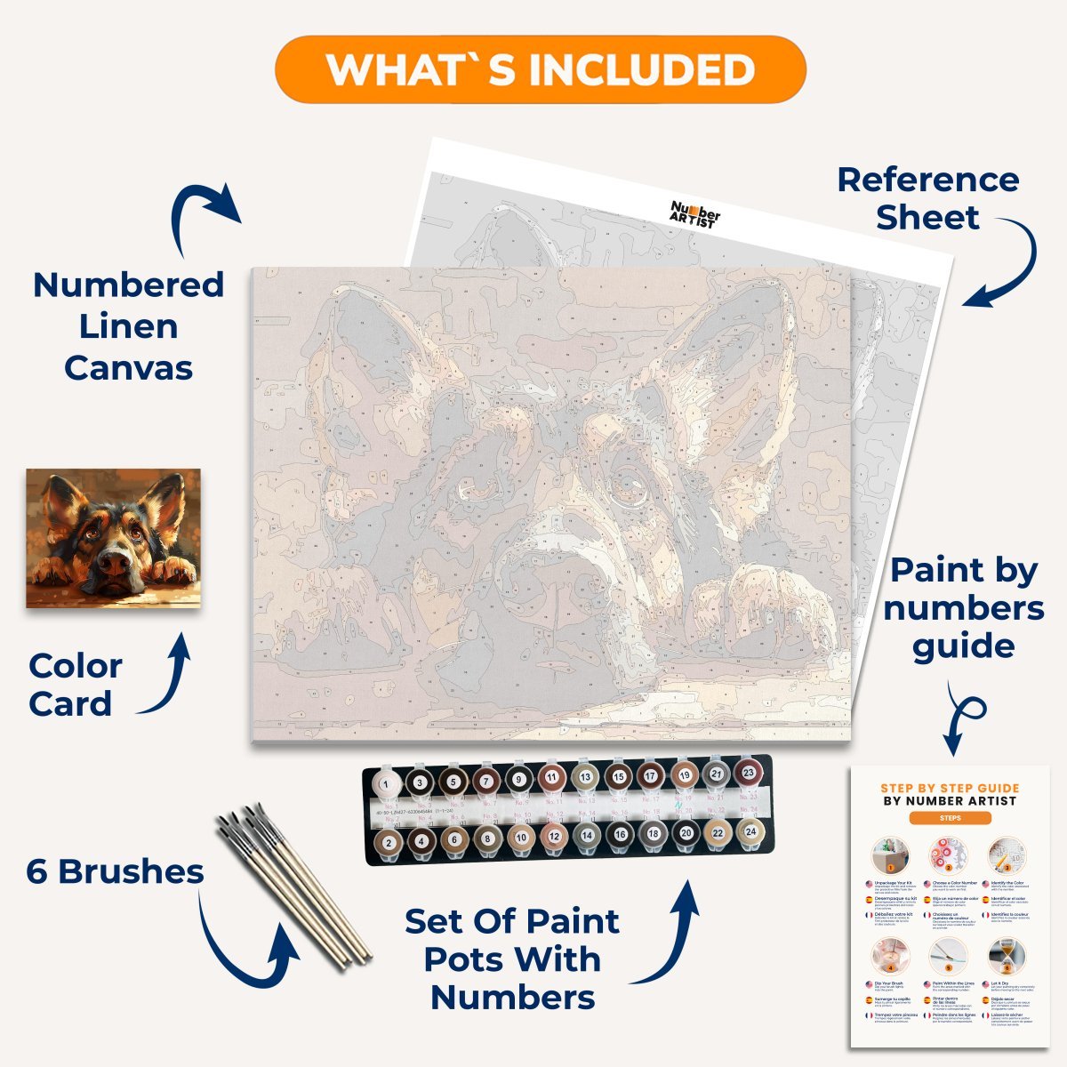 Bored Shepherd - Number Artist Diamond Painting Kits