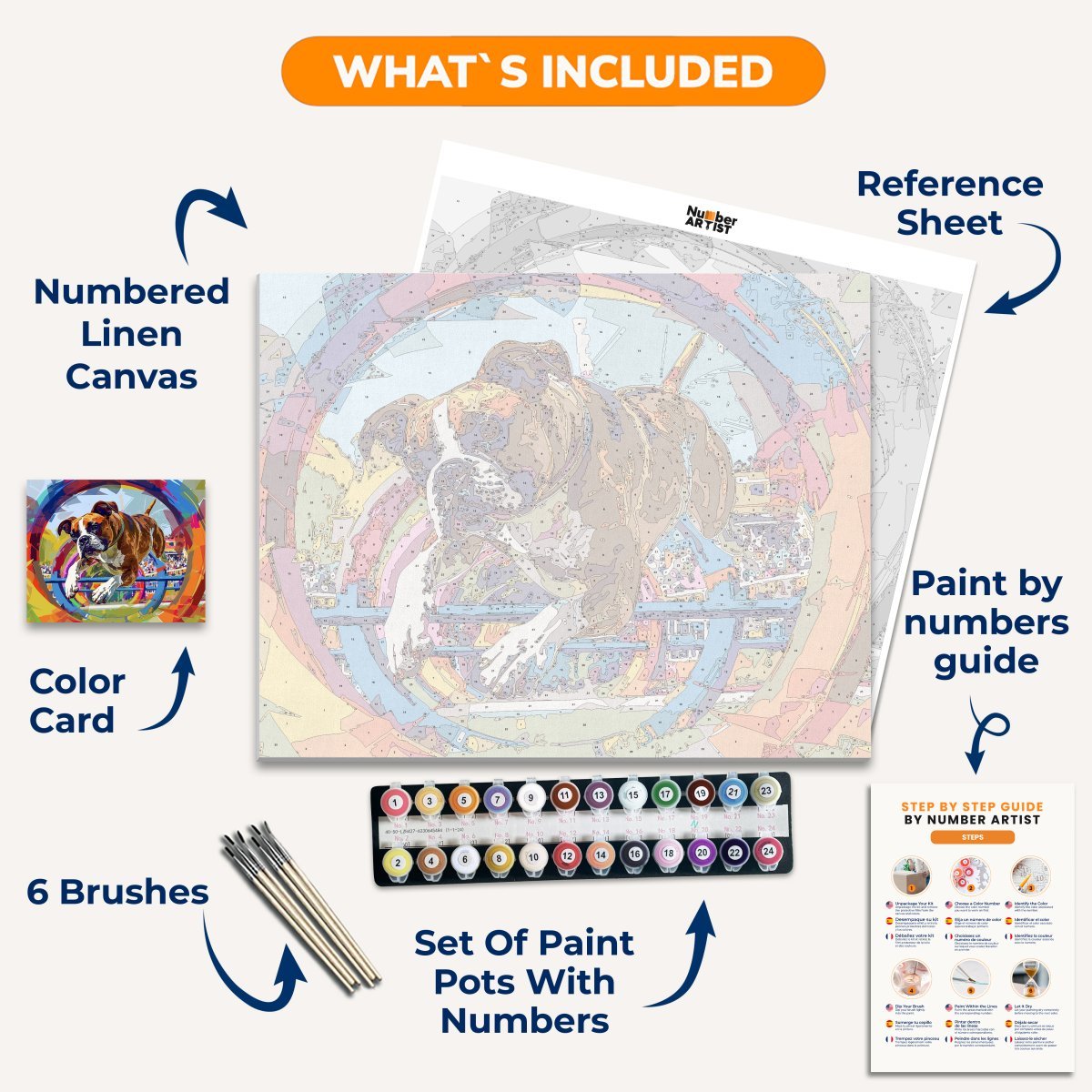 Boxer's Speed Course - Number Artist Diamond Painting Kits