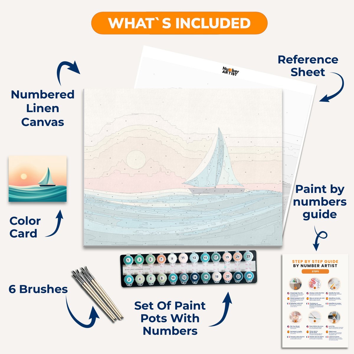 Brave Sailboat - Number Artist Diamond Painting Kits