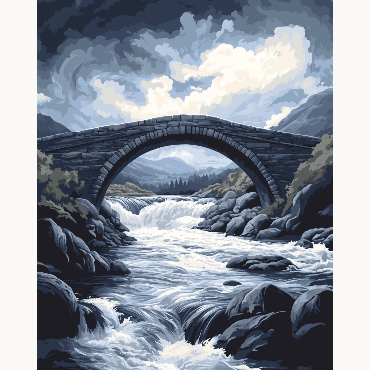 Bridge Over Troubled Water - Number Artist Paint by Numbers Kits