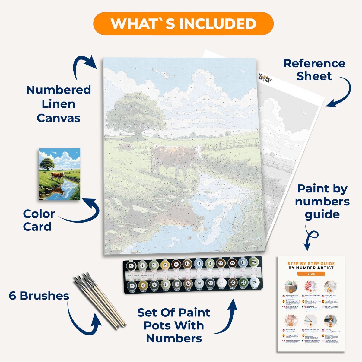 Bucolic Reflections - Number Artist Diamond Painting Kits