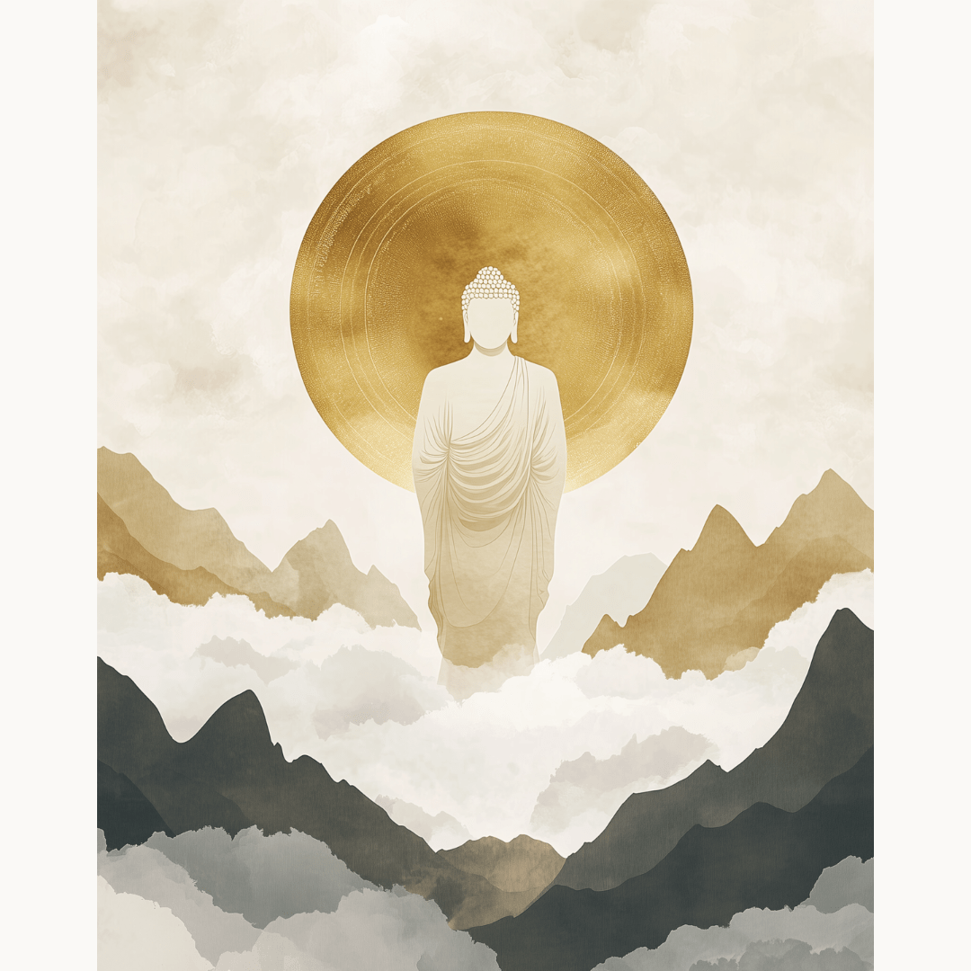 Buddhas Mountains - Number Artist Diamond Painting Kits