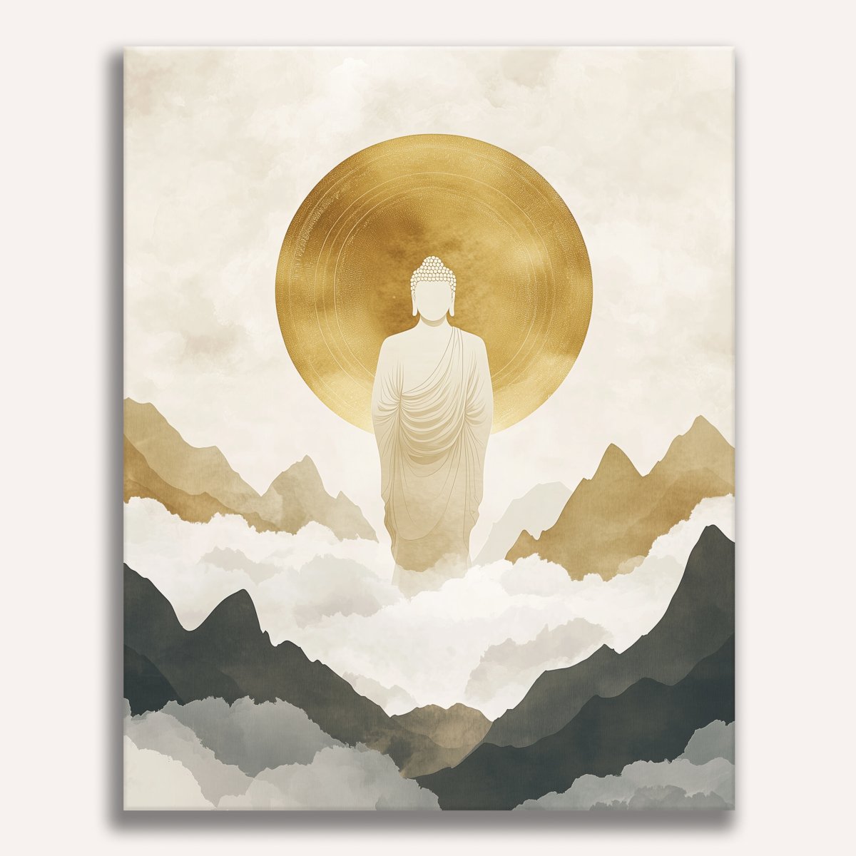 Buddhas Mountains - Number Artist Diamond Painting Kits