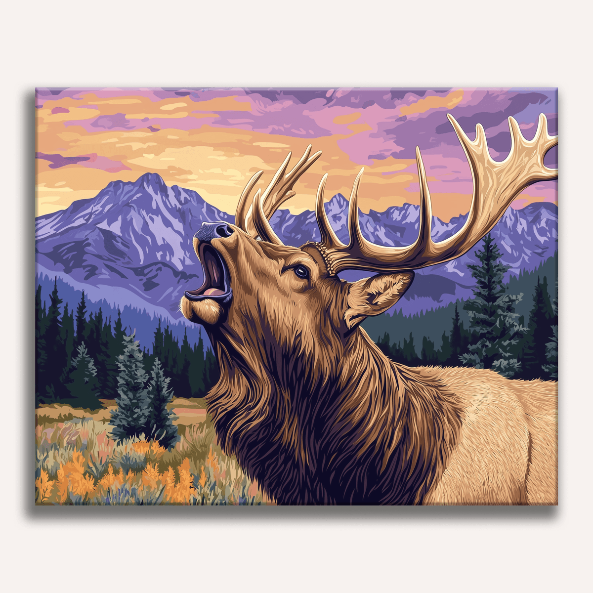 Bugling Elk - Number Artist Paint by Numbers Kits