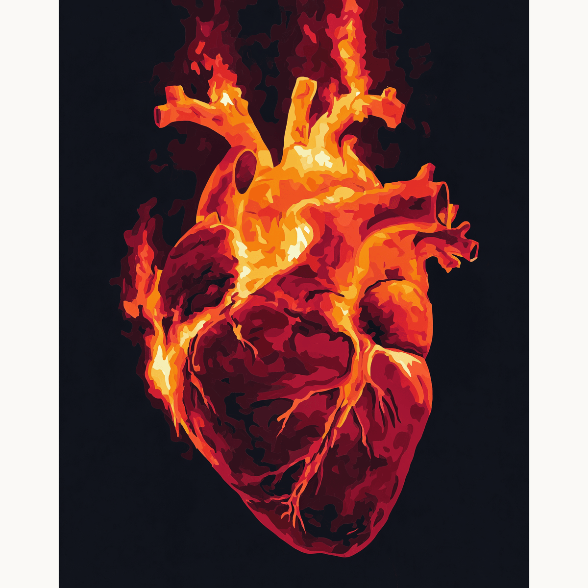 Burning Love - Number Artist Paint by Numbers Kits