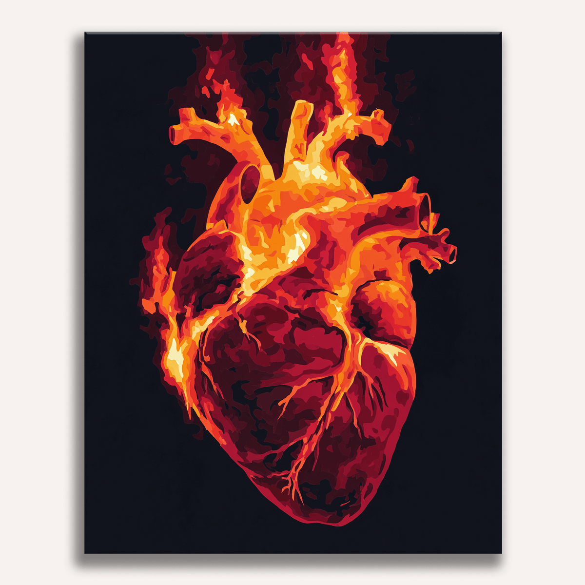 Burning Love - Number Artist Paint by Numbers Kits