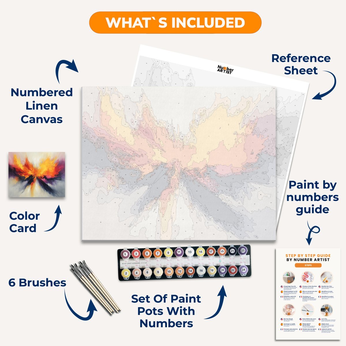 Butterfly Flame - Number Artist Diamond Painting Kits