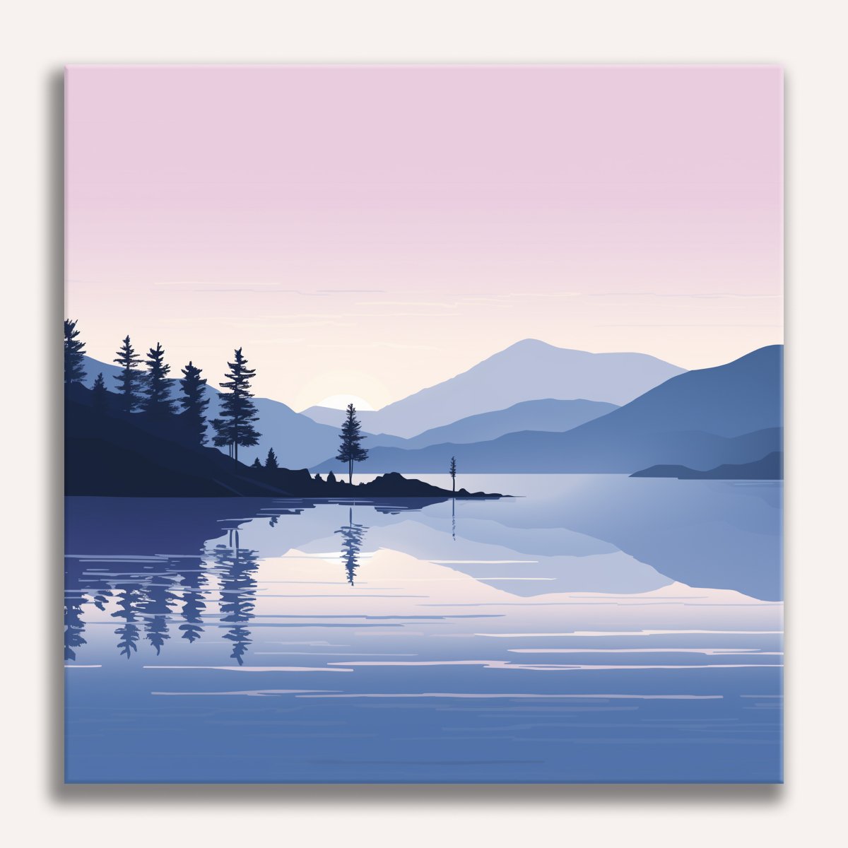 Calm Lake - Number Artist Diamond Painting Kits