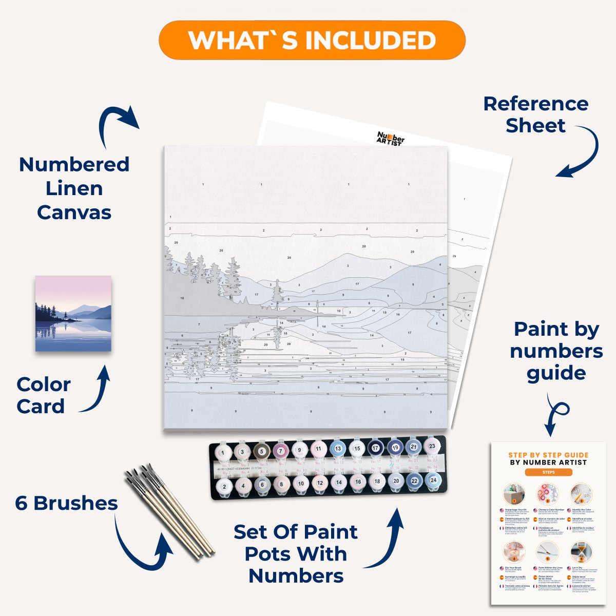 Calm Lake - Number Artist Paint By Numbers Kits