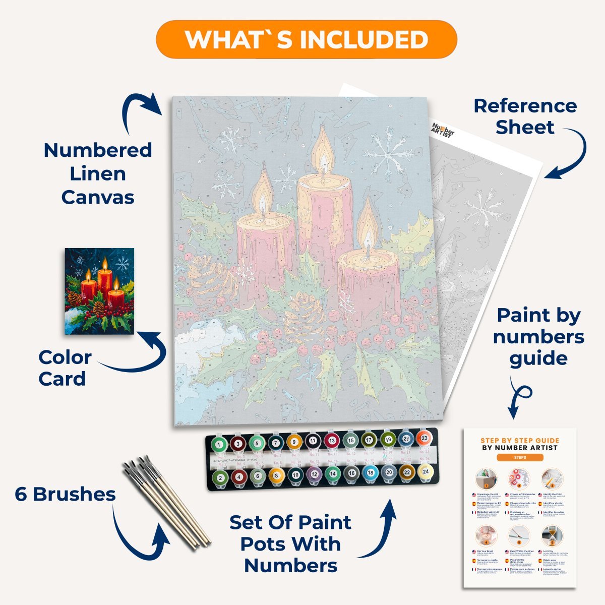 Candle Glow - Number Artist Diamond Painting Kits