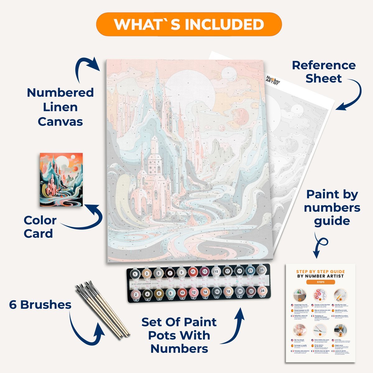 Candy City - Number Artist Diamond Painting Kits