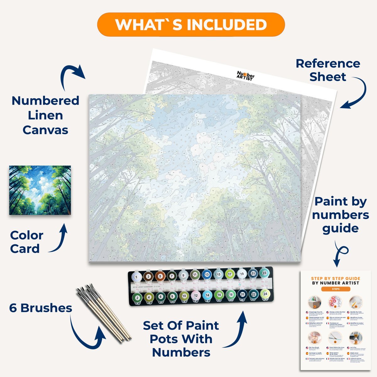 Canopy Skies - Number Artist Diamond Painting Kits