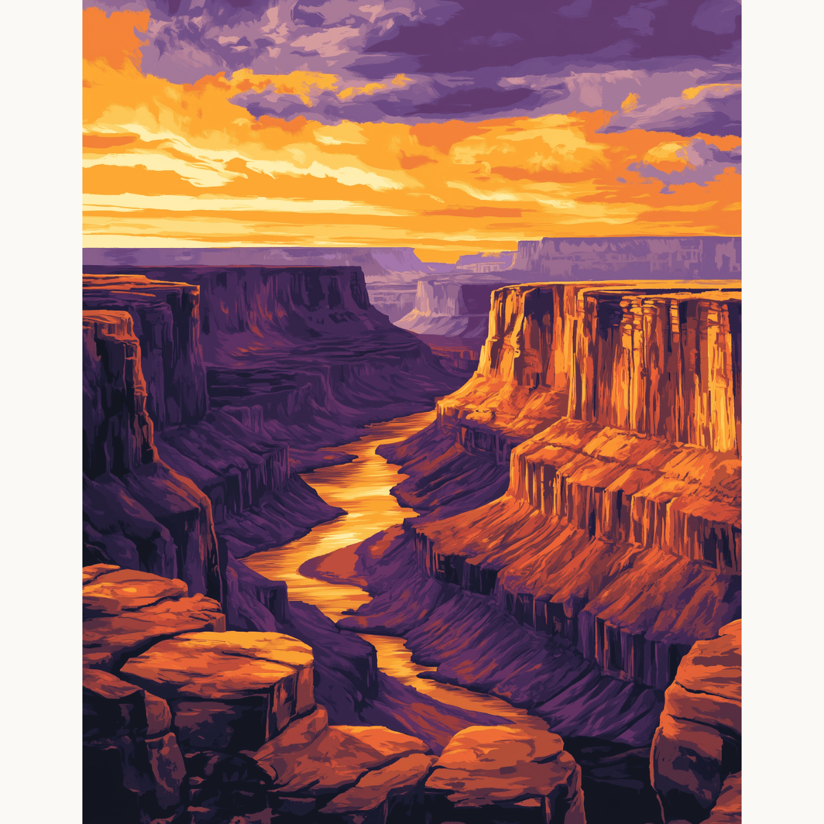 Canyon Colors - Number Artist Paint by Numbers Kits
