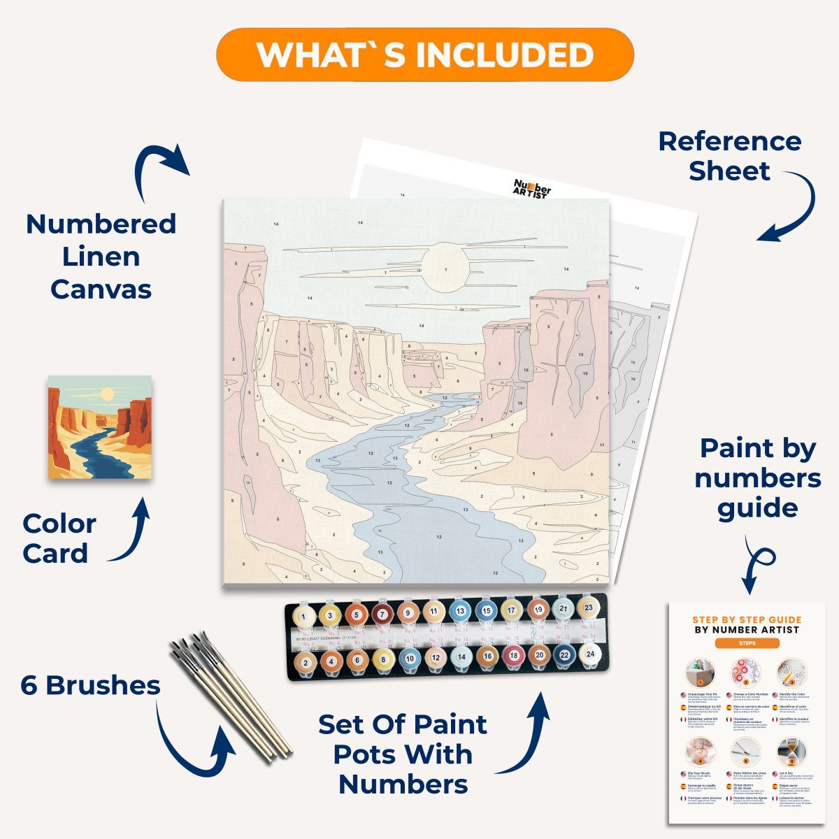 Canyon River - Number Artist Diamond Painting Kits