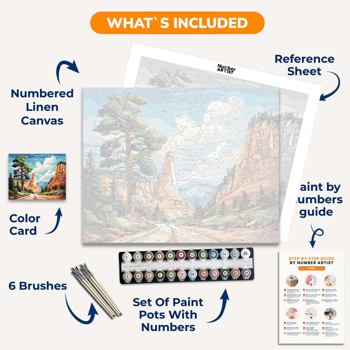 Canyon Road - Number Artist Paint By Numbers Kits